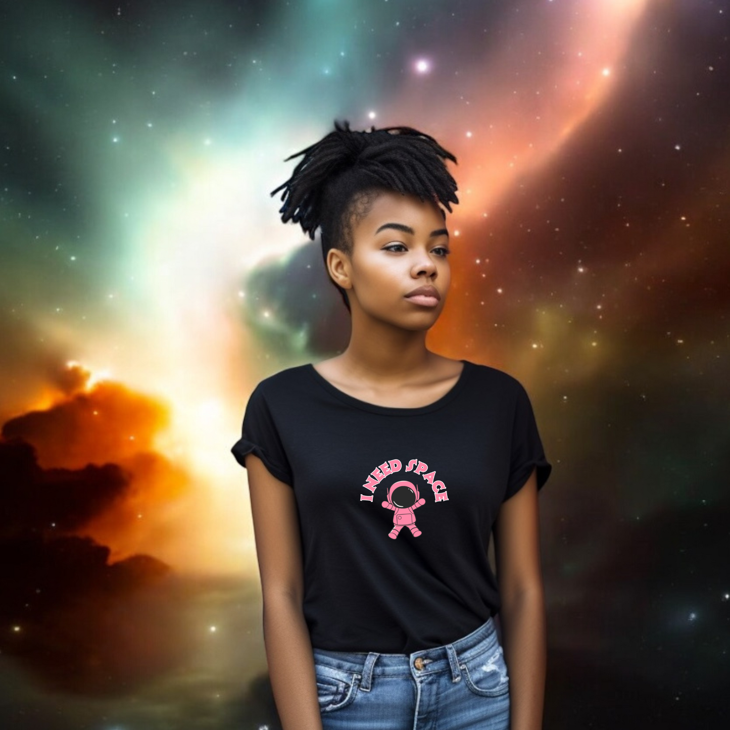 🚀🌸 Introducing the 'I Need Space' Tee by Vivid Threads! 🌸🚀